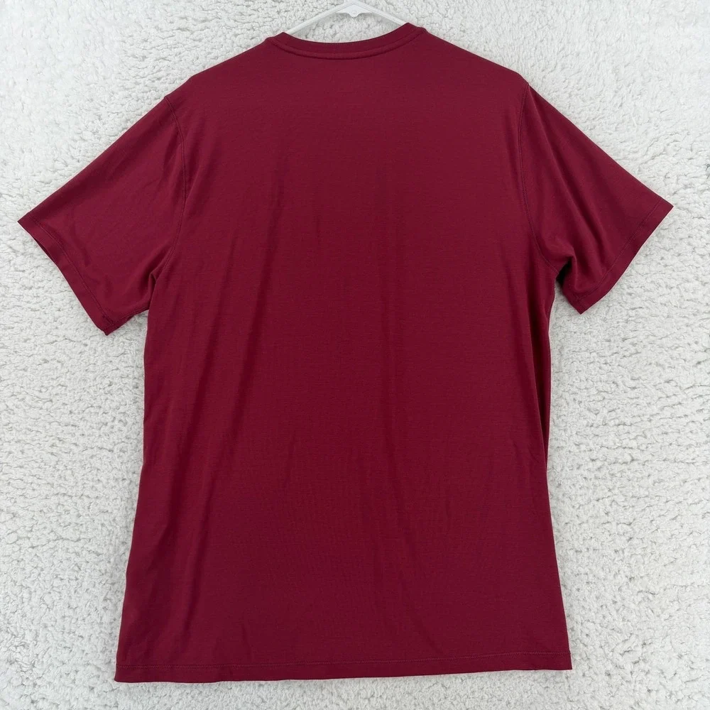 The North Face Shirt Mens Medium Red Short‎ Sleeve FlashDry-XD Athletic Top